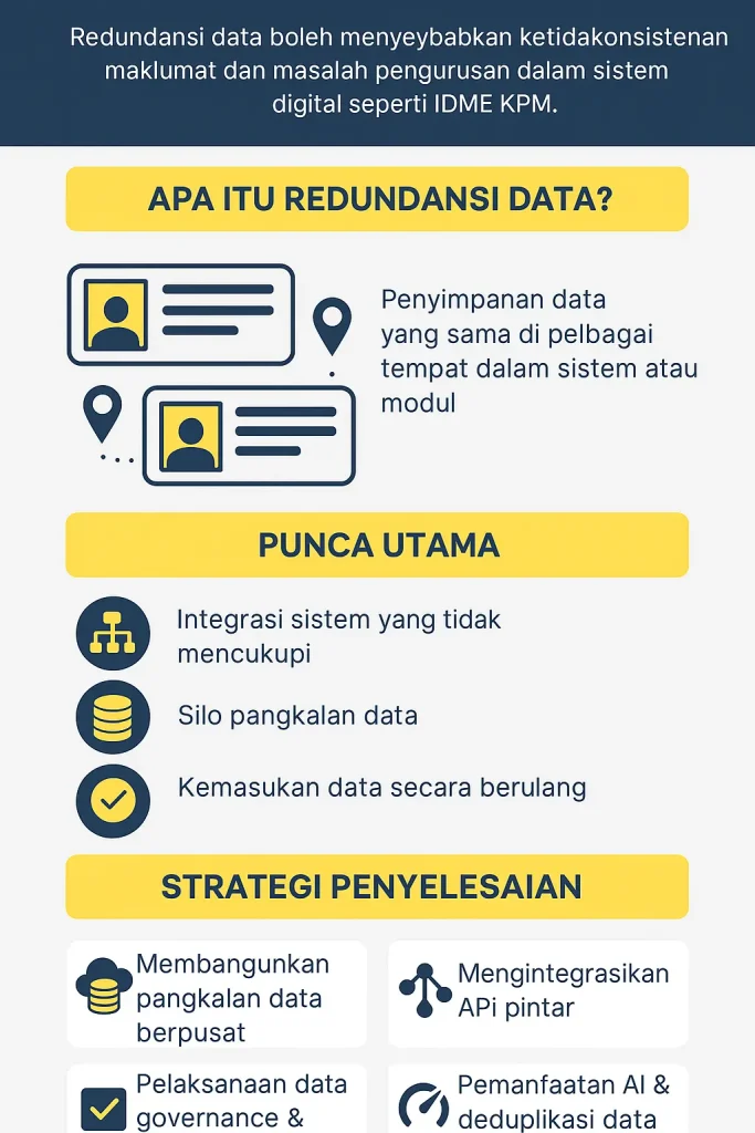 Menangani Redundansi Data dalam IDME KPM
