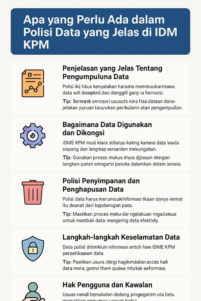 Polisi Data Jelas dalam IDME KPM