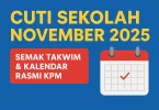 Cuti Sekolah November 2025